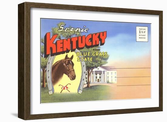 Postcard Folder, Scenic Kentucky-null-Framed Art Print