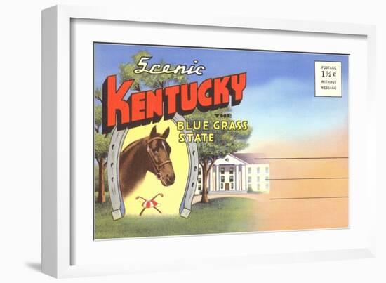 Postcard Folder, Scenic Kentucky-null-Framed Art Print