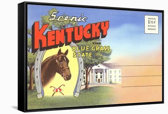 Postcard Folder, Scenic Kentucky-null-Framed Stretched Canvas