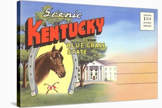 Postcard Folder, Scenic Kentucky-null-Stretched Canvas