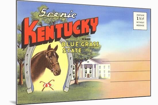 Postcard Folder, Scenic Kentucky-null-Mounted Art Print