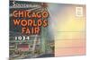 Postcard Folder, Souvenir of Chicago World's Fair-null-Mounted Premium Giclee Print