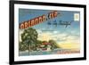 Postcard Folder, Souvenir of Orlando, Florida-null-Framed Art Print