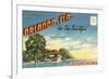 Postcard Folder, Souvenir of Orlando, Florida-null-Framed Premium Giclee Print