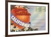 Postcard Folder, Sunny Southern California-null-Framed Art Print