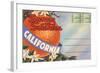 Postcard Folder, Sunny Southern California-null-Framed Art Print