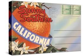 Postcard Folder, Sunny Southern California-null-Stretched Canvas