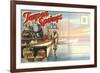 Postcard Folder, Tarpon Springs, Florida-null-Framed Premium Giclee Print