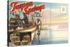 Postcard Folder, Tarpon Springs, Florida-null-Stretched Canvas