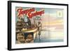 Postcard Folder, Tarpon Springs, Florida-null-Framed Art Print