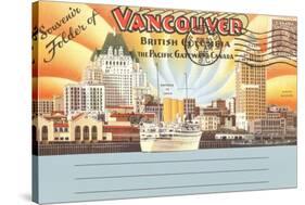 Postcard Folder, Vancouver, British Columbia-null-Stretched Canvas