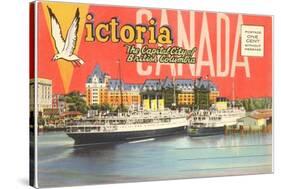 Postcard Folder, Victoria, British Columbia-null-Stretched Canvas