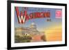 Postcard Folder, Washington, DC-null-Framed Art Print