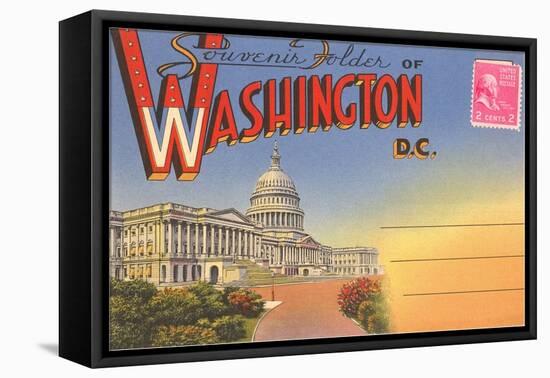 Postcard Folder, Washington, DC-null-Framed Stretched Canvas