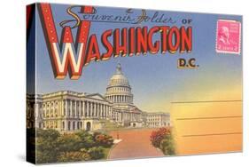 Postcard Folder, Washington, DC-null-Stretched Canvas