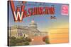 Postcard Folder, Washington, DC-null-Stretched Canvas