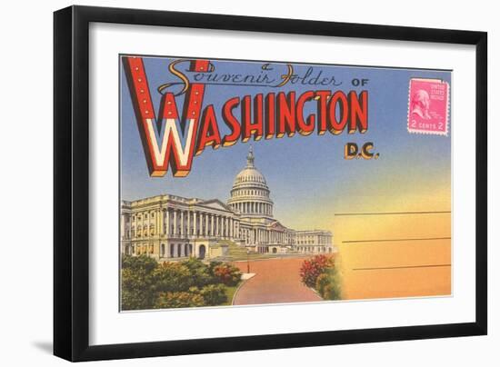 Postcard Folder, Washington, DC-null-Framed Art Print