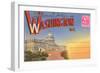 Postcard Folder, Washington, DC-null-Framed Art Print