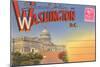 Postcard Folder, Washington, DC-null-Mounted Art Print