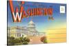 Postcard Folder, Washington, DC-null-Stretched Canvas