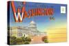 Postcard Folder, Washington, DC-null-Stretched Canvas