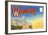 Postcard Folder, Washington, DC-null-Framed Art Print