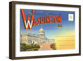 Postcard Folder, Washington, DC-null-Framed Art Print