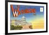 Postcard Folder, Washington, DC-null-Framed Art Print