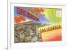 Postcard Folder, Wonderful Los Angeles, California-null-Framed Premium Giclee Print