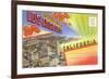 Postcard Folder, Wonderful Los Angeles, California-null-Framed Premium Giclee Print