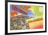 Postcard Folder, Wonderful Los Angeles, California-null-Framed Premium Giclee Print