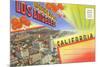 Postcard Folder, Wonderful Los Angeles, California-null-Mounted Premium Giclee Print