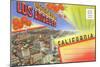 Postcard Folder, Wonderful Los Angeles, California-null-Mounted Art Print