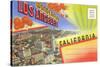 Postcard Folder, Wonderful Los Angeles, California-null-Stretched Canvas