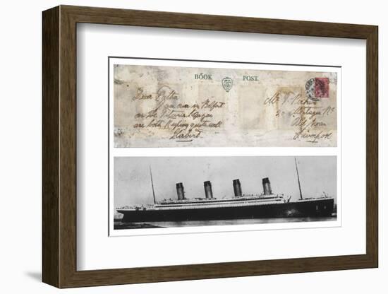 Postcard from Titanic-null-Framed Photographic Print