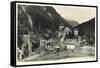 Postcard, Historical, Castle Mountain Wies, TrisannabrŸcke, Arlbergbahn, Paznauntal, Tyrol, Austria-Starfoto-Framed Stretched Canvas