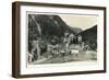 Postcard, Historical, Castle Mountain Wies, TrisannabrŸcke, Arlbergbahn, Paznauntal, Tyrol, Austria-Starfoto-Framed Photographic Print