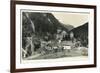 Postcard, Historical, Castle Mountain Wies, TrisannabrŸcke, Arlbergbahn, Paznauntal, Tyrol, Austria-Starfoto-Framed Photographic Print