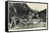 Postcard, Historical, Castle Mountain Wies, TrisannabrŸcke, Arlbergbahn, Paznauntal, Tyrol, Austria-Starfoto-Framed Stretched Canvas