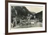 Postcard, Historical, Castle Mountain Wies, TrisannabrŸcke, Arlbergbahn, Paznauntal, Tyrol, Austria-Starfoto-Framed Photographic Print