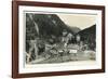 Postcard, Historical, Castle Mountain Wies, TrisannabrŸcke, Arlbergbahn, Paznauntal, Tyrol, Austria-Starfoto-Framed Photographic Print