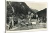 Postcard, Historical, Castle Mountain Wies, TrisannabrŸcke, Arlbergbahn, Paznauntal, Tyrol, Austria-Starfoto-Stretched Canvas