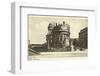 Postcard, Historical, Vienna, Urania, National Education House, B/W-Starfoto-Framed Photographic Print