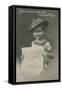 Postcard of a German Boy, Reading Newspaper, 1913-German photographer-Framed Stretched Canvas