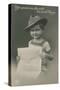 Postcard of a German Boy, Reading Newspaper, 1913-German photographer-Stretched Canvas