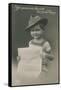 Postcard of a German Boy, Reading Newspaper, 1913-German photographer-Framed Stretched Canvas