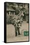 Postcard of a Man Carrying a Donkey, Sent in 1913-French Photographer-Framed Stretched Canvas