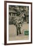 Postcard of a Man Carrying a Donkey, Sent in 1913-French Photographer-Framed Giclee Print