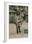 Postcard of a Man Carrying a Donkey, Sent in 1913-French Photographer-Framed Giclee Print