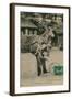 Postcard of a Man Carrying a Donkey, Sent in 1913-French Photographer-Framed Giclee Print